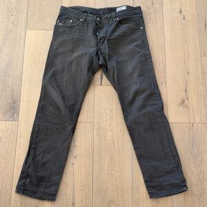 Diesel Men's Dark Charcoal Straight Jeans
